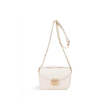 TOMATO&POTATO Cow Leather Shoulder Bag Women's Ecru/Light Green/Blue