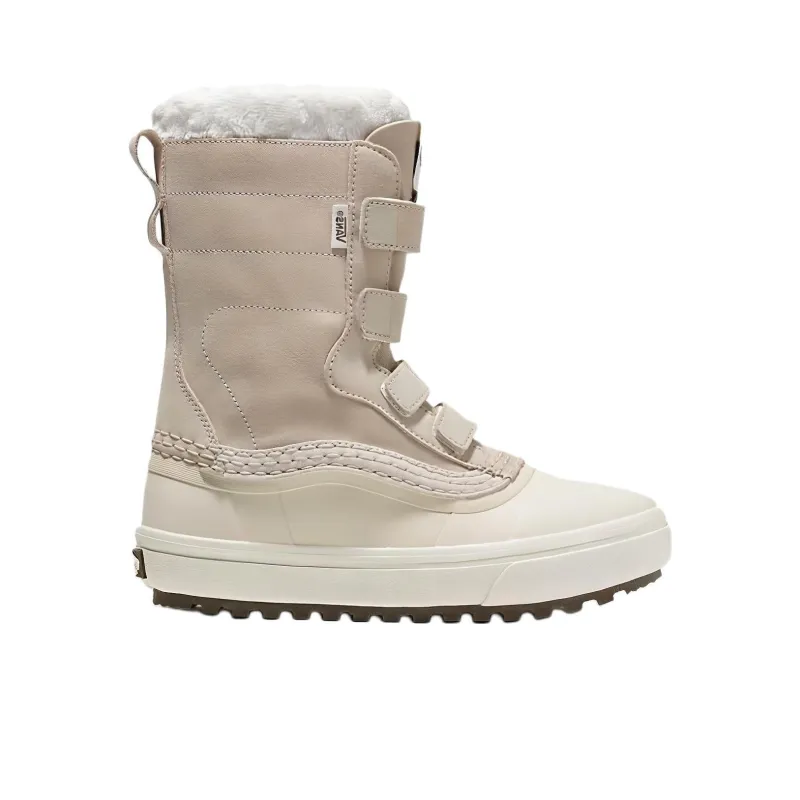 Vans Mte Abrasion Resistant Slip Resistant Knee High Snow Boots Unisex Beige-1