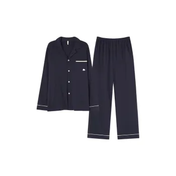 MIIOW Pajama Set Men's Navy Blue Cloud