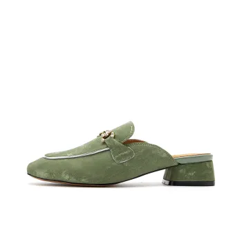 EBLAN TPR Sole Quiet Wrap toe Slippers Women's Green