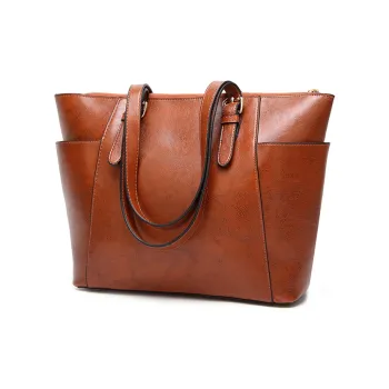 TTaG．baG PU Tote Bag Shopping Bag Crossbody Bag Shoulder Bag Women's Brown/Coffee