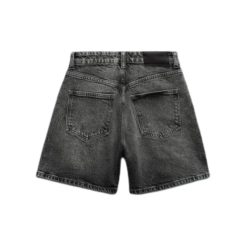 ZARA Denim Shorts Women's Gray-1