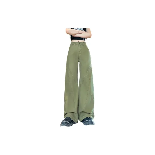 Tonlion Casual Pants Women's Army Green