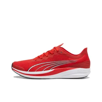 PUMA Redeem Profoam Cushioning, Breathable, Lightweight, Rebound Low Top Training Running Shoes Unisex Red White