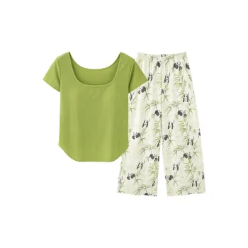 MIIOW Pajama Set Women's Yellow