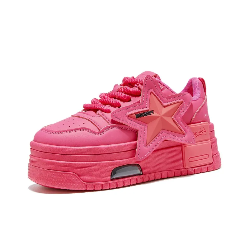 Little Red Man Lightweight Low-Top Skateboard Shoes Women's-8