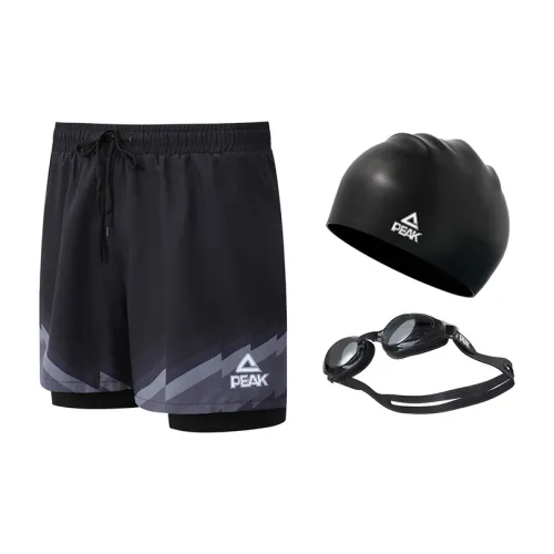 PEAK Swimming Sets Polyester Soak In Hot Springs Men's Black Gray Color