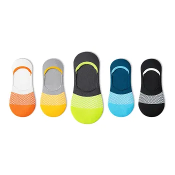 Taste The Color No Show Socks Men's 5 Pack