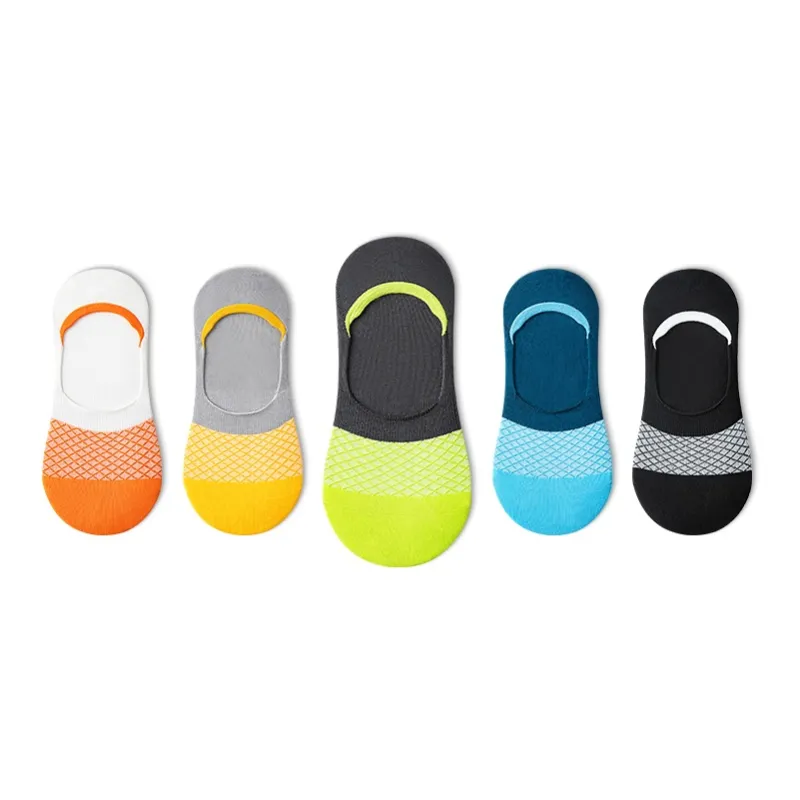 Taste The Color No Show Socks Men's 5 Pack-0