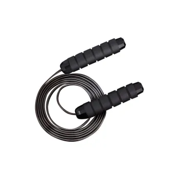 ELFBEAUTY Sports & Fitness Non Countable Jump Ropes Adults Handle Material Sponge, Rope Material Steel Wire Black