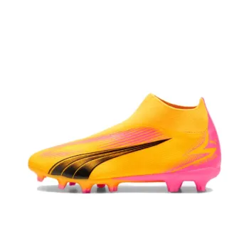 PUMA Ultra Match AG Short Rubber Studs FG Long Rubber Studs Anti Slip Wear Resistant Soccer Shoes Men's Orange