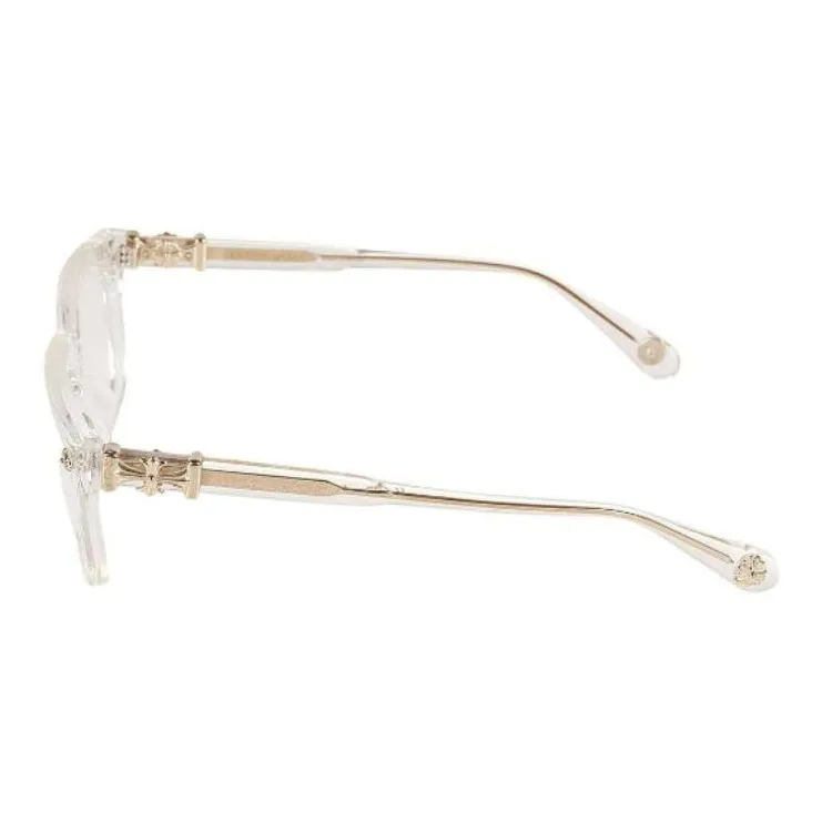 Chrome Hearts Square Eyeglass Frames Men's Gold-2