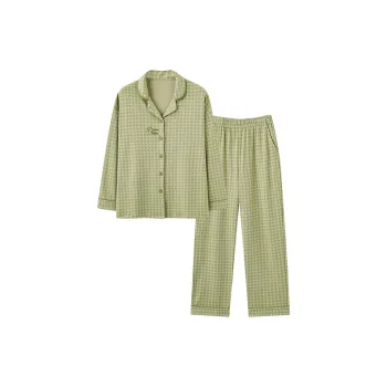 MIIOW Pajama Set Women's Green Print