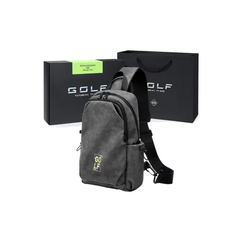 GOLF Fabric Sling Bag Regular Men's Black/Gray