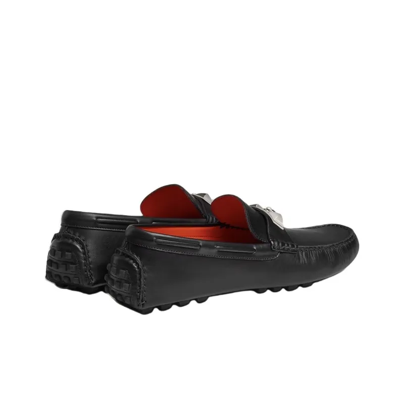 HERMES Men's Casual Shoes Men's Black-4