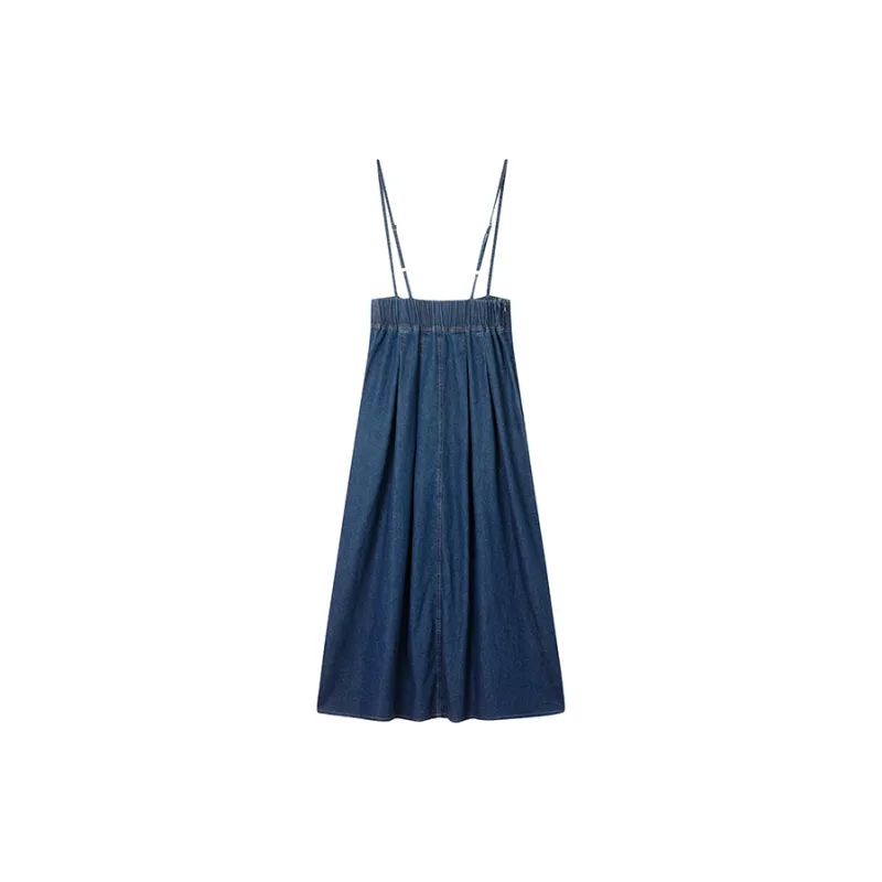 LOUISY AO Denim Long Skirt Women's Blue-1