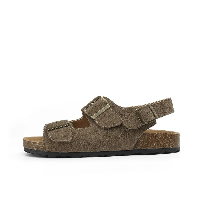 JOSINY Height Increasing Beach One Strap Sandals 2.7cm Women's Ecru/Khaki-0