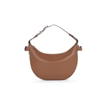 CHARLES&KEITH Pu Shoulder Bag Medium Size Women's Noir Black/Cream Milk White/Tan Tea Brown