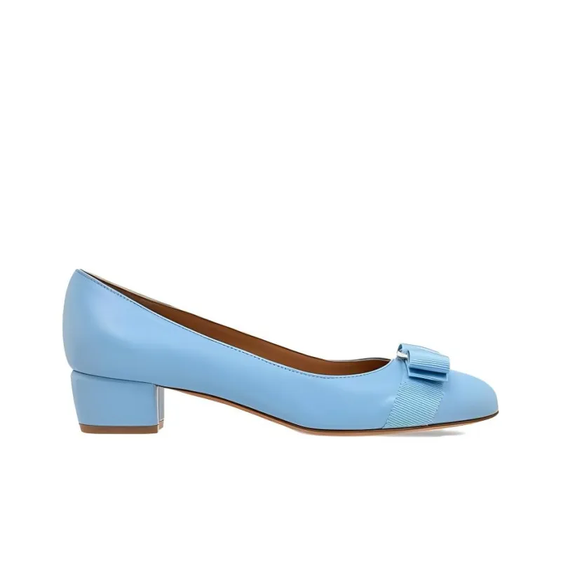FERRAGAMO Varina Leather Ballerina Shoes-1