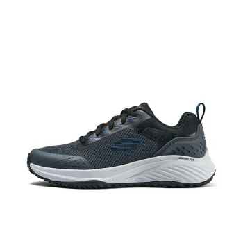 Skechers Outlets Anti Slip Wear Resistant Low Top Casual Shoes Men's Black Blue