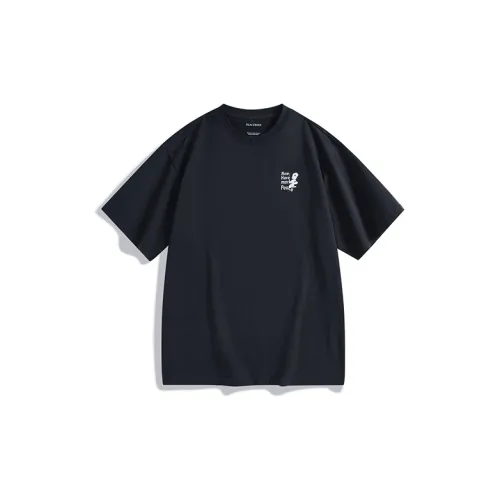 PEACEBIRD MEN T-Shirts Men Dark Blue 1 Wide Style