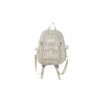 NIGEER Nylon Backpack Regular Unisex Beige/Purple/Black/Green/Gray