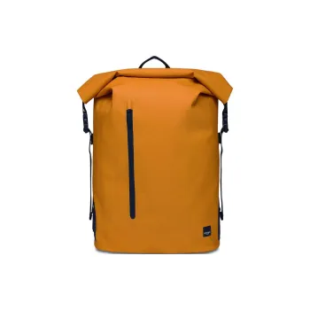 KNOMO Polyurethane Backpack Men's Mustard Yellow