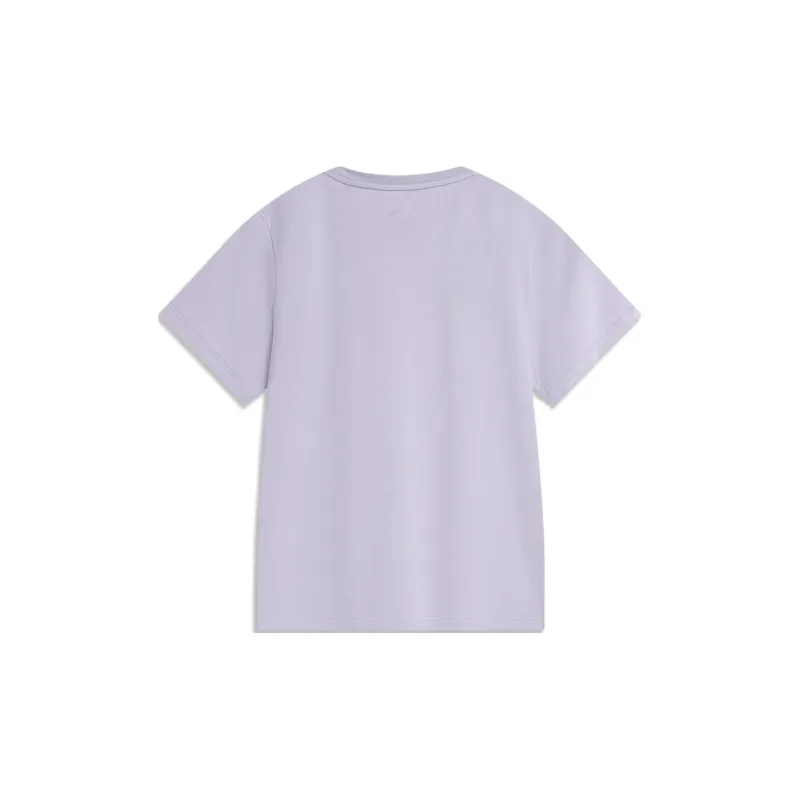 LiNing Sports Life Collection T Shirt Women's Sea Salt Purple-1