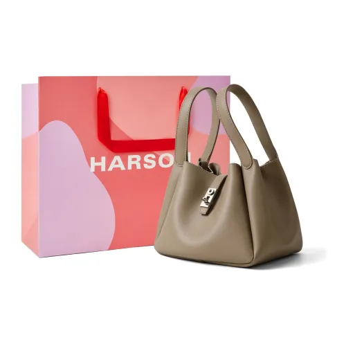 HARSON Handbags Milk Tea Beige With Shopping Bag