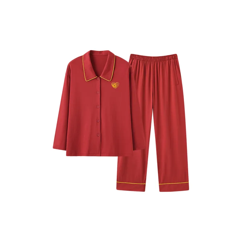 MIIOW Pajama Set Women's Red Heart-0