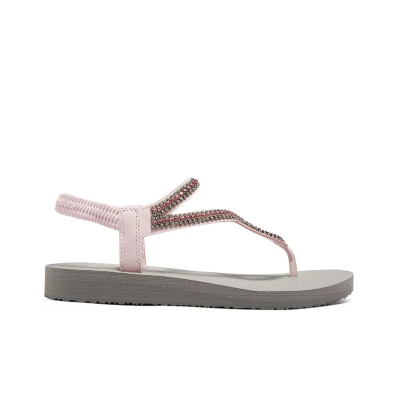 Skechers CALI Abrasion Resistant Slip Resistant Flip Flops Women's Light Pink-1