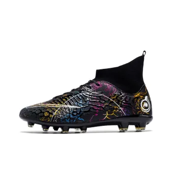 DOUBLE STAR 88 Breathable And Lightweight Soccer Shoes Unisex Black