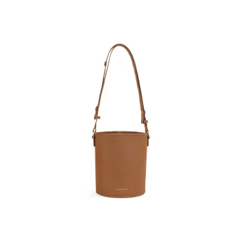 TOMATO&POTATO Cow Leather Shoulder Bag Crossbody Bag Regular Women's Brown/Ecru