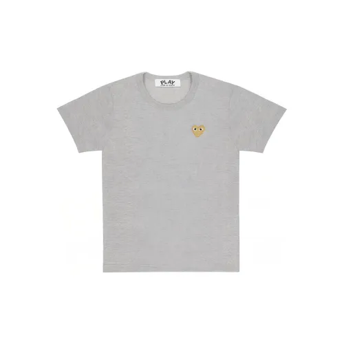 CDG Play T-Shirts Unisex Top Gray