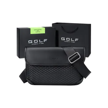 GOLF Synthetic Leather Envelope Bag Crossbody Bag Shoulder Bag Regular Men's Black
