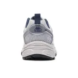 Kappa Pizza 30° Wing Anti Slip Wear Resistant Breathable Lightweight Low Top Chunky Sneakers Unisex Gray Silver