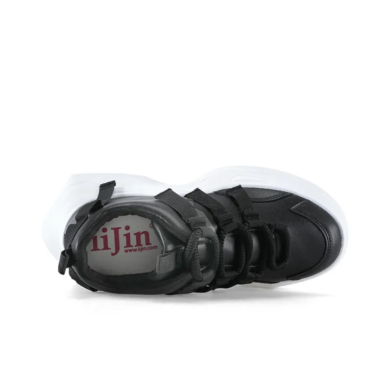 IiJin Cushioning Lightweight Height Increasing Low-Top Chunky Sneakers Women's-8
