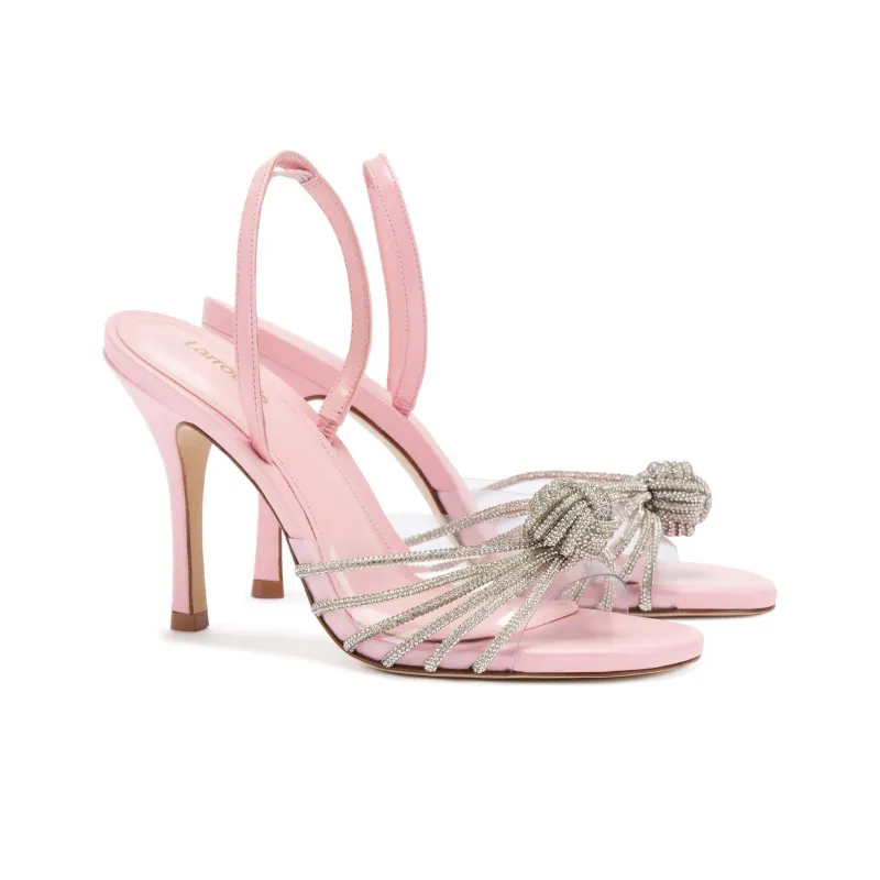 Larroude Valerie Strap Sandals 9.65cm Women's Pink-2