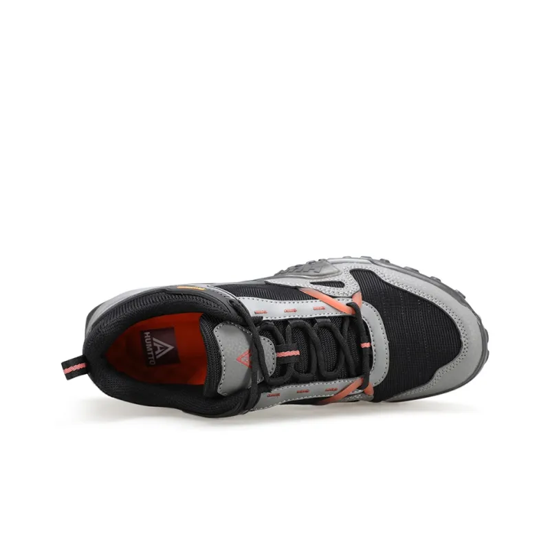 HUMTTO Anti Slip Wear Resistant Breathable Balance Impact Resistant Low Top Trekking Shoes Men's Chestnut Black-3