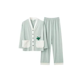 MIIOW Pajama Set Women's Green Floral