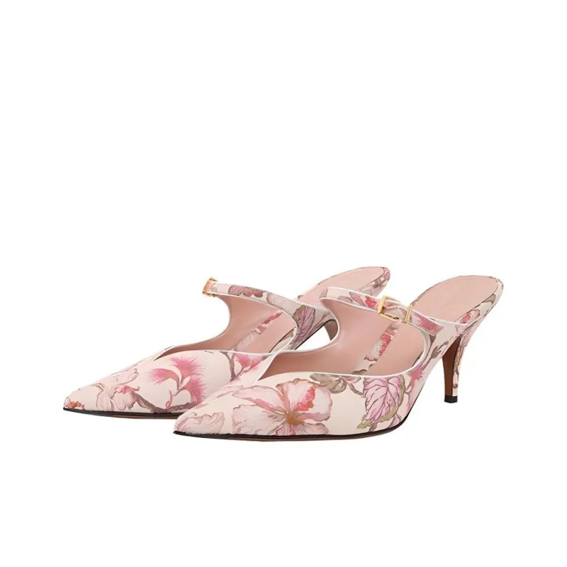 Zimmermann Closed Toe Slippers 6.5cm Women's Pink-2