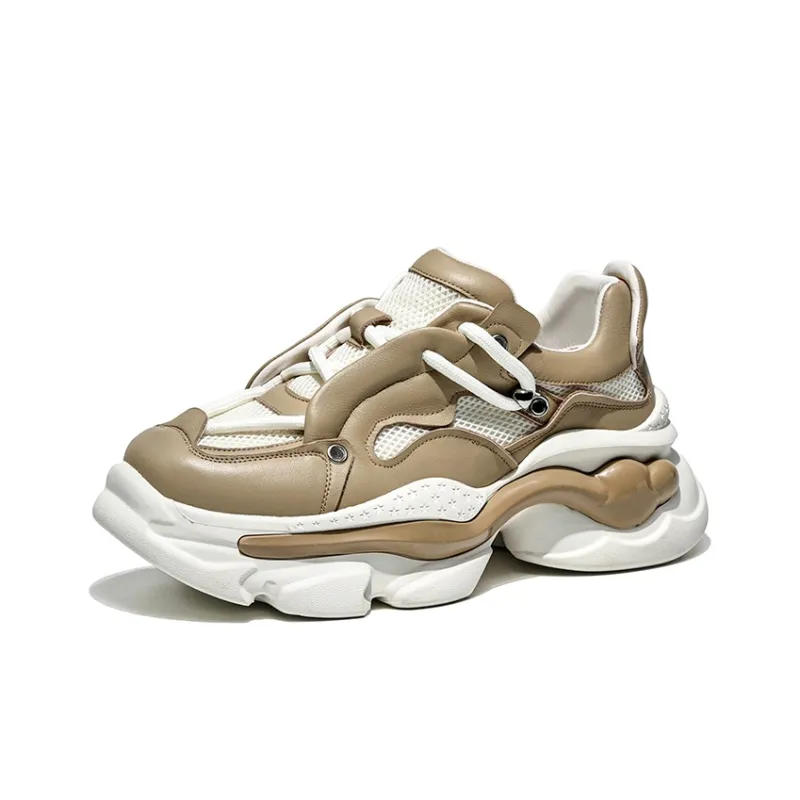 MOERBAI Cushioning Breathable Height Increasing Rebound Low-Top Casual Shoes Men's-6