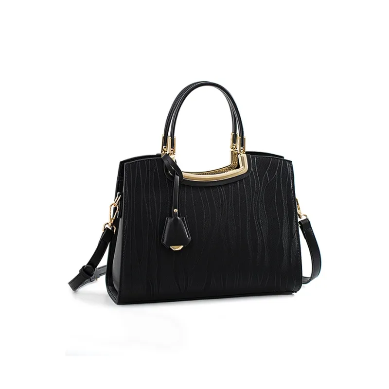 Vigno Synthetic Leather Handbags Crossbody Bags Large Size Women's White/Black-8