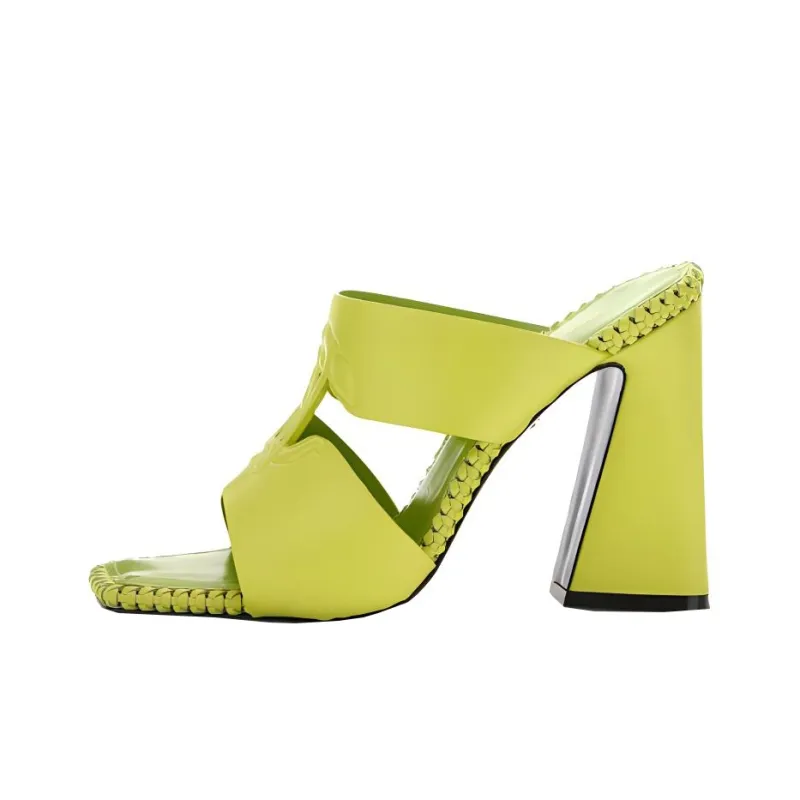 Roberto Cavalli Slide Slippers Women's Light Green-0
