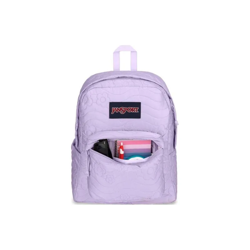 JanSport Polyester Blend With Recycled Material Backpack Unisex Purple-3
