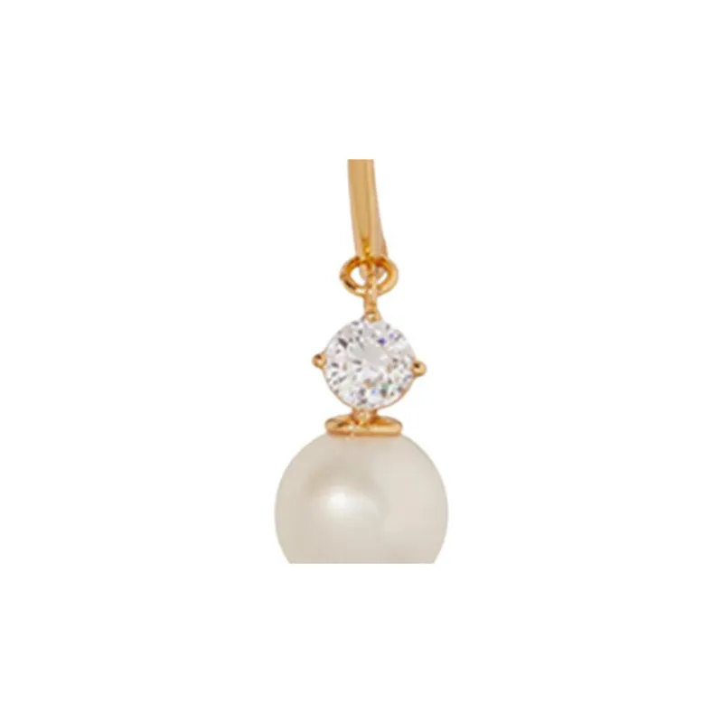 Kate Spade Plastic Copper Zircon Earrings Women's Gold-2
