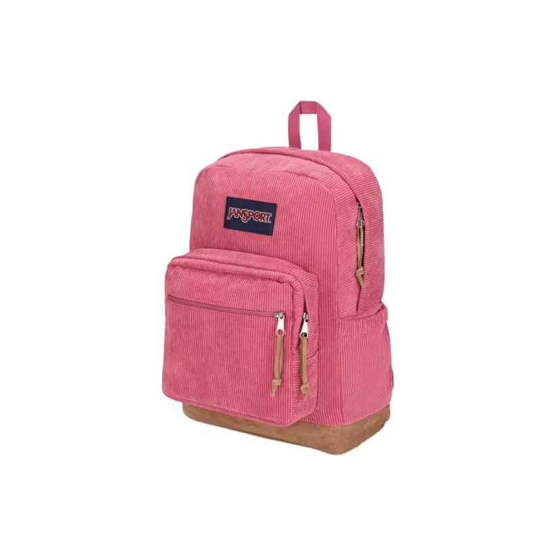 JanSport Corduroy Backpack Unisex Pink-1