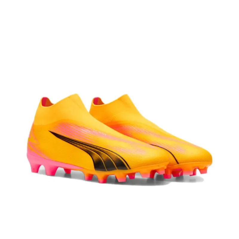 PUMA Ultra Match AG Short Rubber Studs FG Long Rubber Studs Anti Slip Wear Resistant Soccer Shoes Men's Orange-3