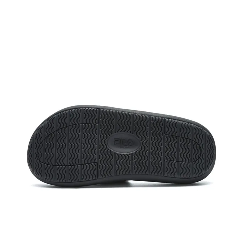 FILA FUSION ZIP UP Slip Resistant Abrasion Resistant Slide Slippers Women's Black-4