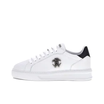 Roberto Cavalli Low Top Skateboard Shoes Men's White